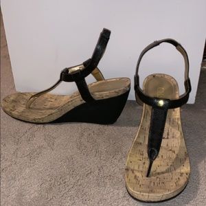 Black Sandal Wedges